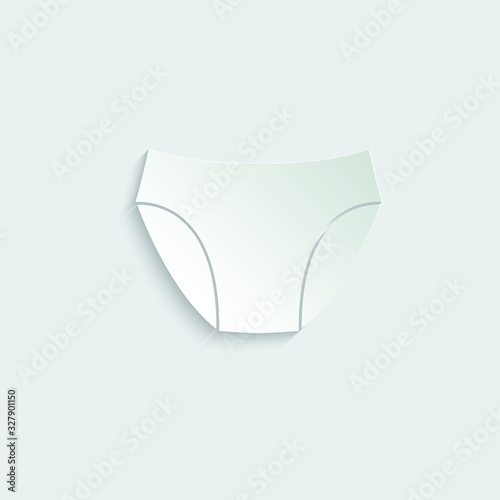 paper underwear icon. shorts vector icon. clothes clothing icon dress 
