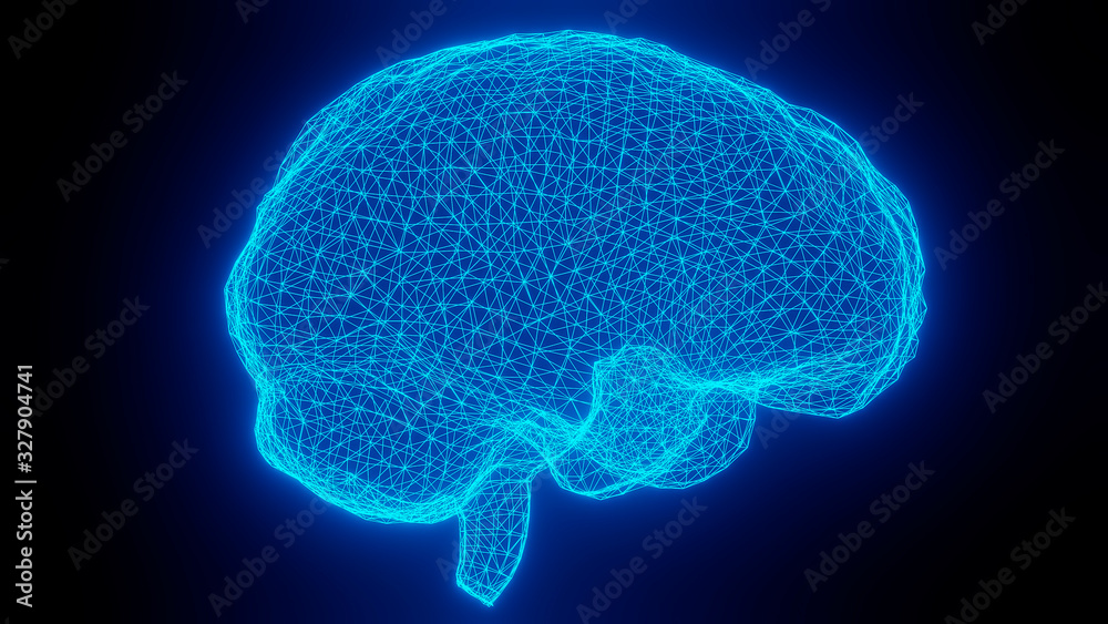 3D Animation Of A Brain