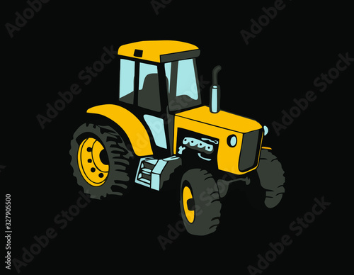 tractor isolated on white background