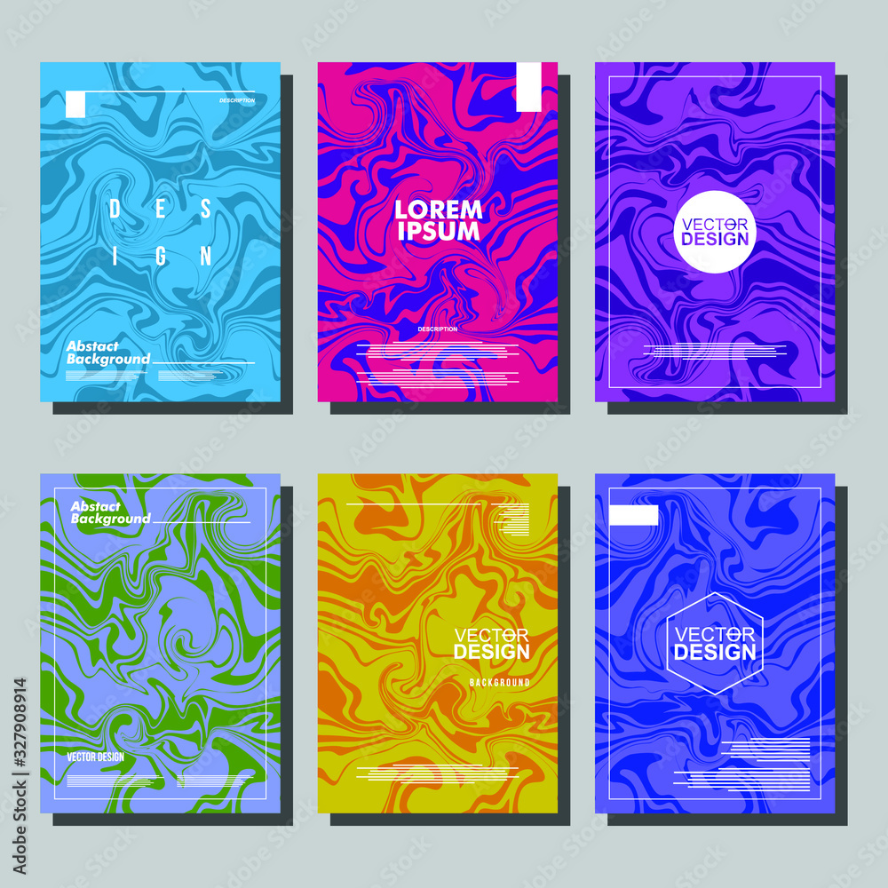 Fototapeta premium Mixture of acrylic paints. Liquid marble texture. Fluid art. Applicable for design cover, presentation, invitation, flyer, annual report, poster and business card, design packaging. Modern artwork