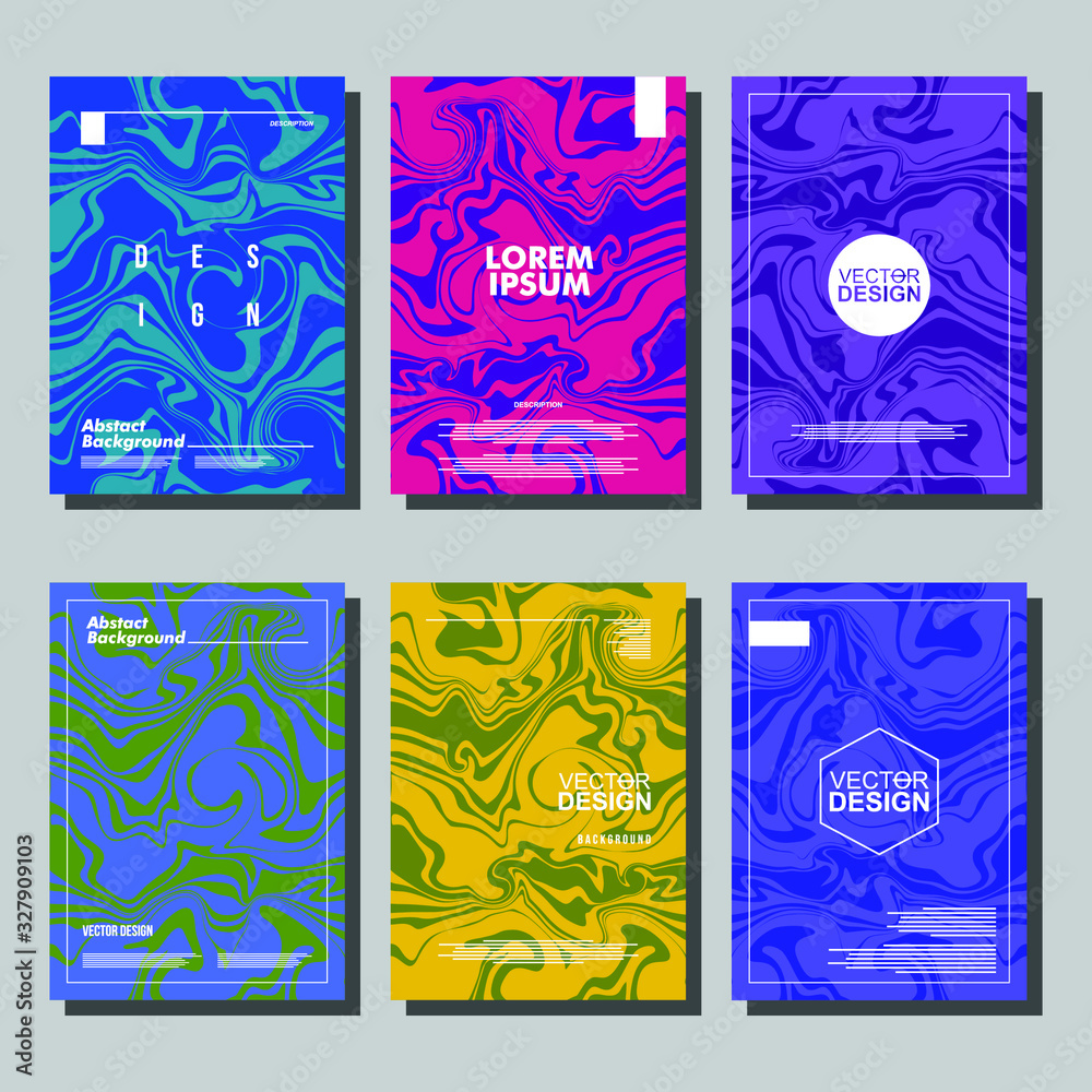 Fototapeta premium Mixture of acrylic paints. Liquid marble texture. Fluid art. Applicable for design cover, presentation, invitation, flyer, annual report, poster and business card, design packaging. Modern artwork