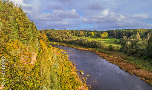 Fototapeta Naklejka Na Ścianę i Meble -  Beautiful green nature landscape of Europe