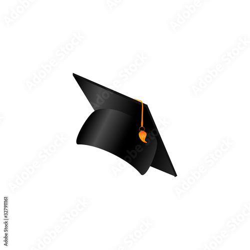 congratulations on graduation, realistic graduate hat, vector