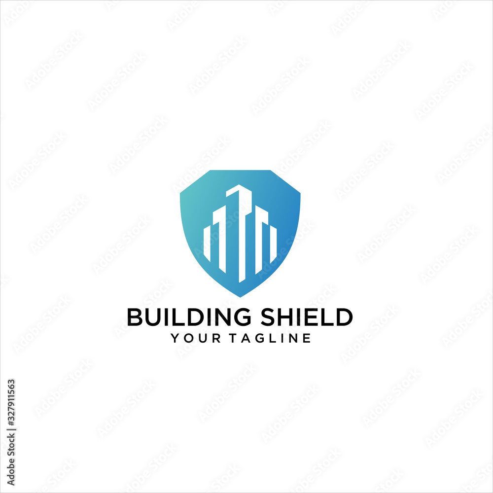 shield building logo vector creative illustration design, Logo Shield City Idea logo design inspiration shield building logo vector creative illustration design, Logo Shield City Idea logo design inspiration