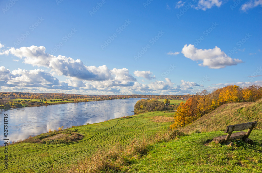 Obraz premium Beautiful green nature landscape of Europe