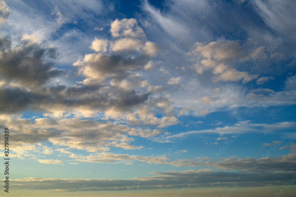 Blue Sky Clouds Pattern Background Blue Sky Clouds Pattern Background