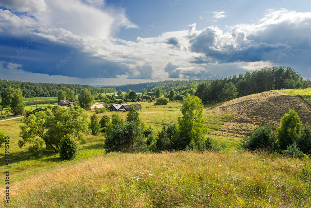 Beautiful green nature landscape of Europe