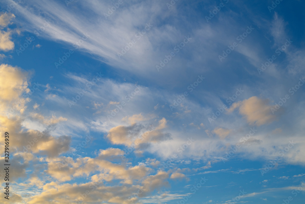 Blue Sky Clouds Pattern Background Blue Sky Clouds Pattern Background