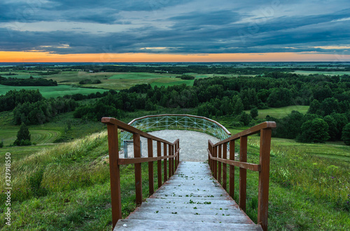 Beautiful green nature landscape of Europe