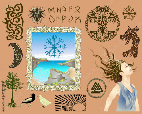 Retro Nation-Style Poster Kit - Elements for your own poster designs