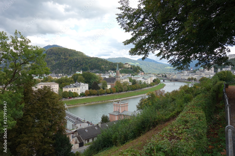 View of Salzburg city in Austria View of Salzburg city in Austria