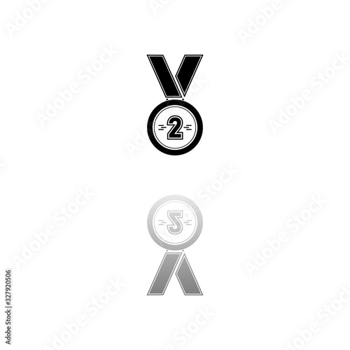 Medal icon flat