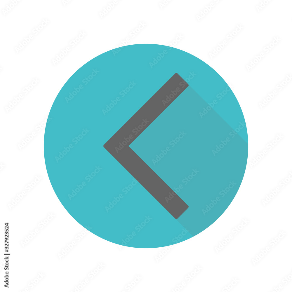 Arrow, backward long shadow icon. Simple glyph, flat vector of arrow icons for ui and ux, website or mobile application Arrow, backward long shadow icon. Simple glyph, flat vector of arrow icons for ui and ux, website or mobile application