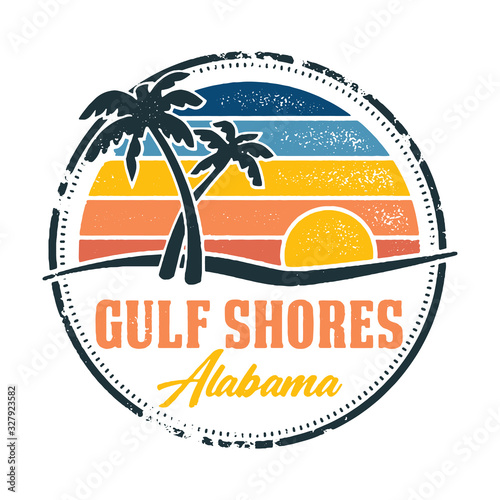 Gulf Shores Alabama Vintage Beach Design