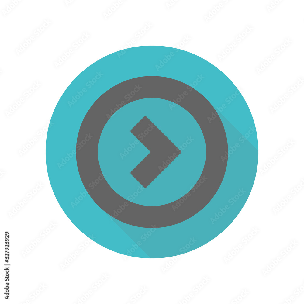 Arrow long shadow icon. Simple glyph, flat vector of arrow icons for ui and ux, website or mobile application Arrow long shadow icon. Simple glyph, flat vector of arrow icons for ui and ux, website or mobile application