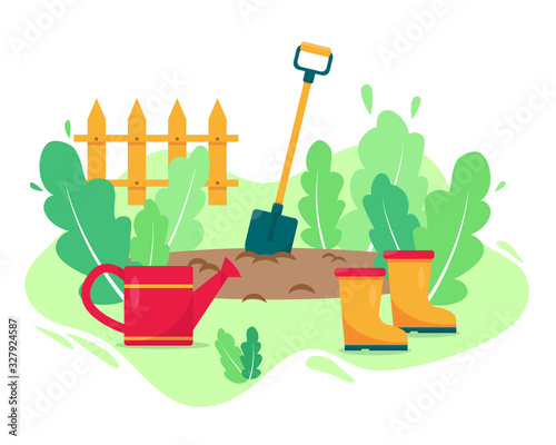 Gardening concept design vector illustration