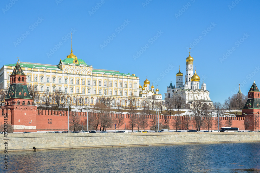 View of the Moscow Kremlin.