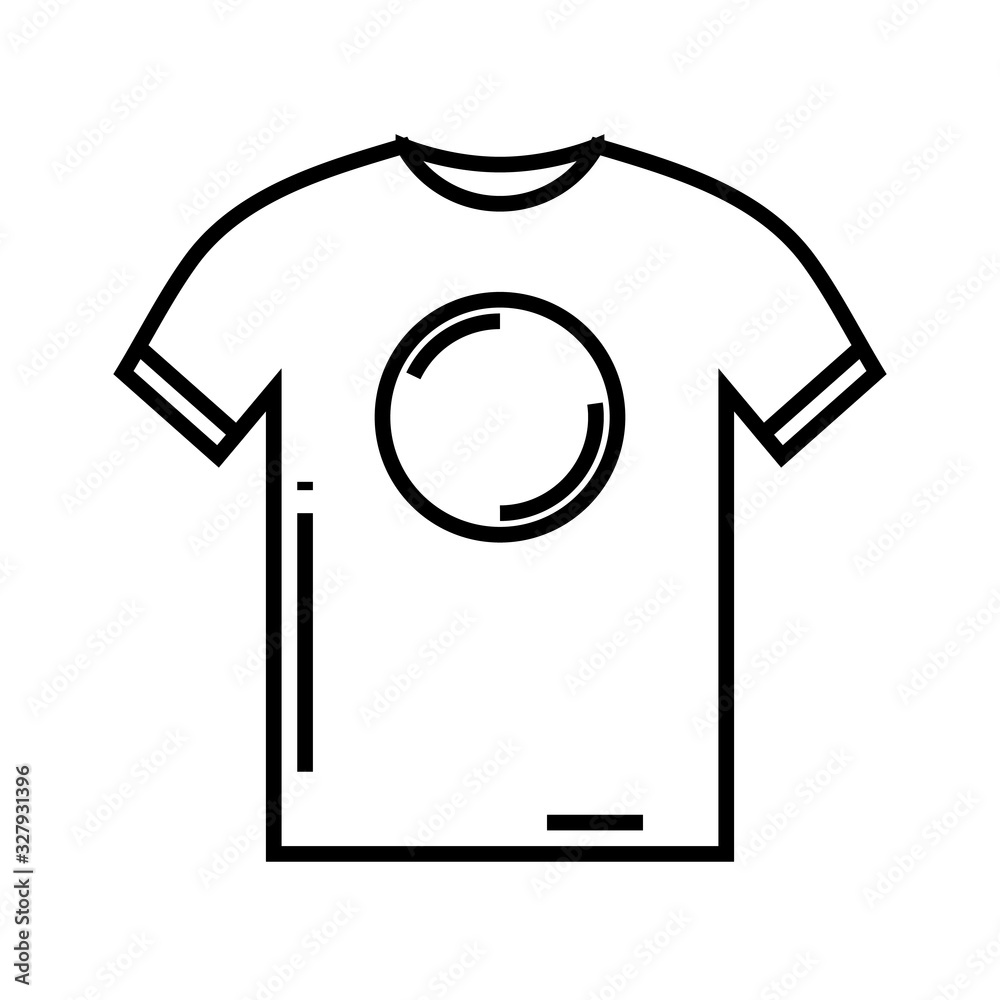 T shirt line icon, concept sign, outline vector illustration, linear symbol. T shirt line icon, concept sign, outline vector illustration, linear symbol.