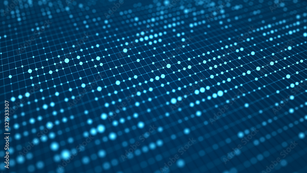 Abstract technology background. Digital background with connected blue dots. 3d rendering. Abstract technology background. Digital background with connected blue dots. 3d rendering.