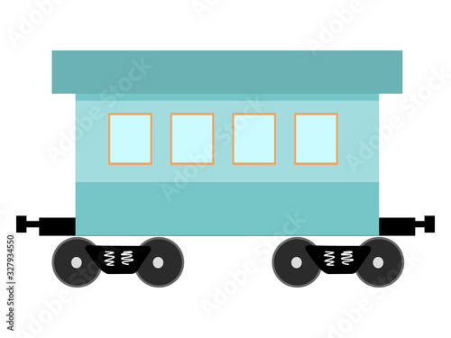 Vector illustration of railcar