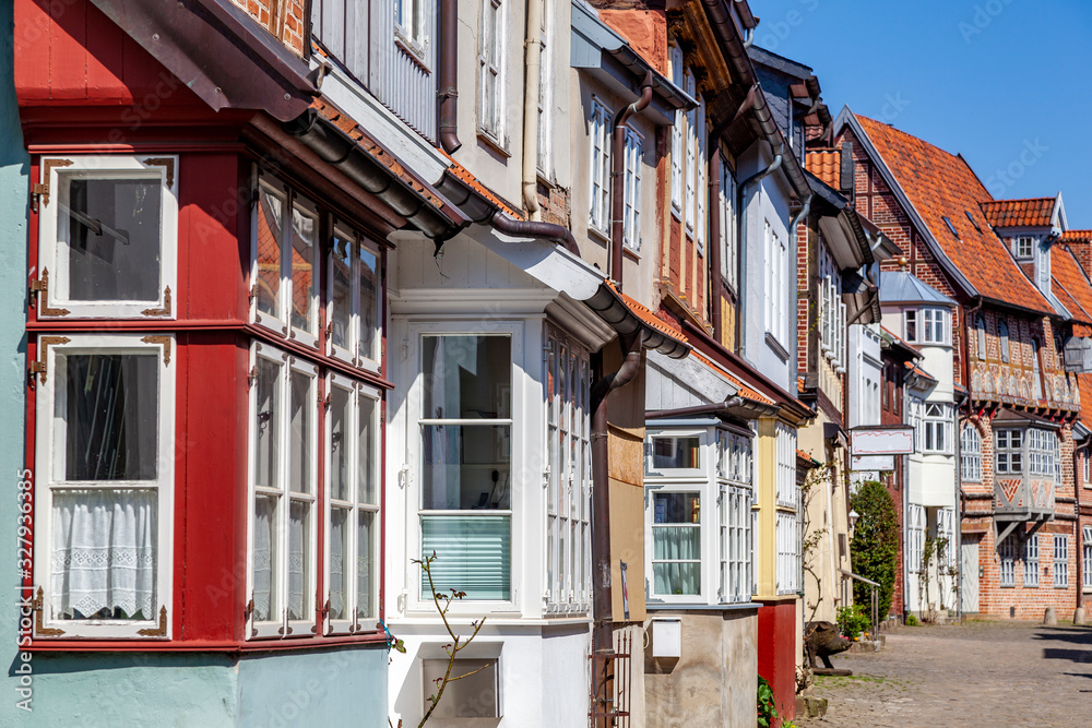 Obraz premium Straße in Lüneburg, Niedersachsen, Deutschland