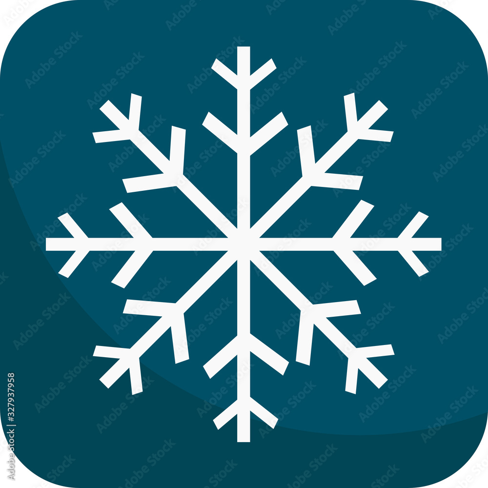 Night Frost, Simple Icon With Dark Blue Background Night Frost, Simple Icon With Dark Blue Background