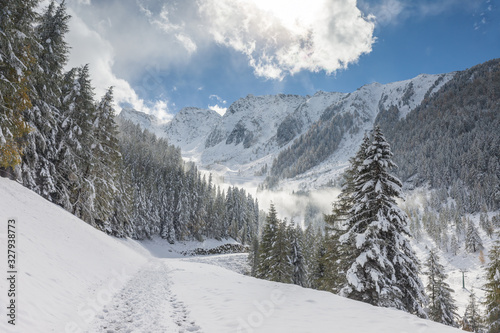 Winterlicher Wanderweg © cmfotoworks