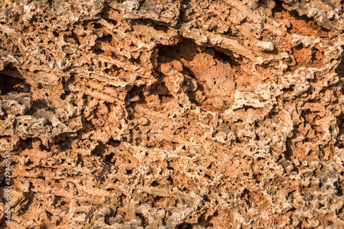 stone texture background from old dry carl rif photo