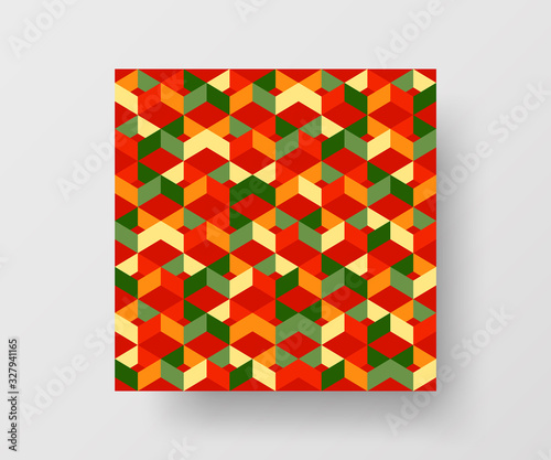 Amazing business advertisement vector mural art square banner mock up. Modern corporate abstract geometric illustration design layout background. Company identity quadrangle texture brochure template.
