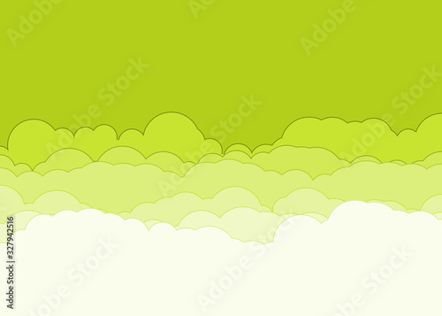 Abstract Color Clouds Sky Generative Art background illustration