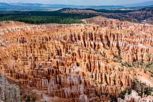 bryce canyon from above at sunset