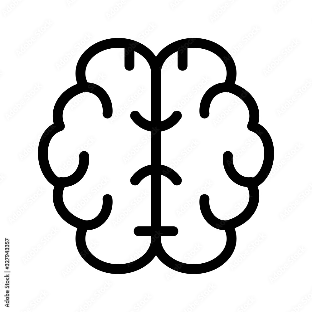 Human brain icon. Thinking sign. Creativity, innovation illustration for web and mobile designs. Human brain icon. Thinking sign. Creativity, innovation illustration for web and mobile designs.