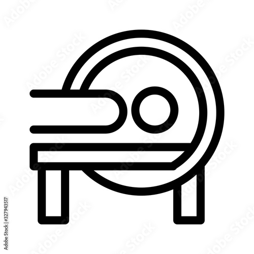 MRI, Magnetic resonance imaging icon. Patient tomography symbol.