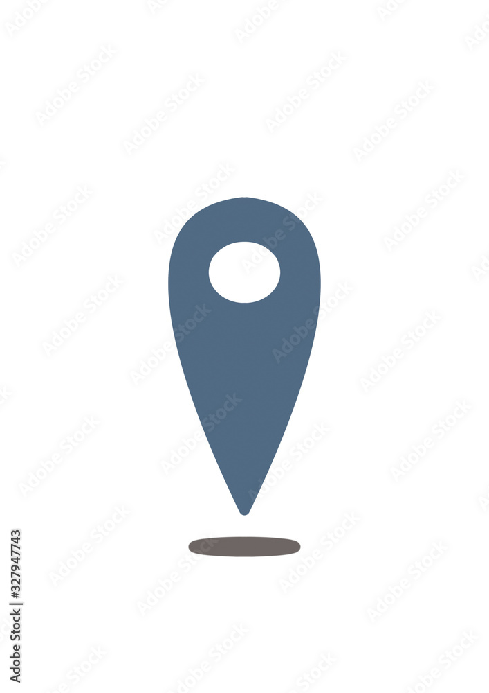 Mark icon. Location icon. Illustration on the theme of signs and symbols. Mark icon. Location icon. Illustration on the theme of signs and symbols.