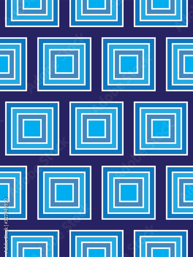 Geometric Vector Blue Pattern Design