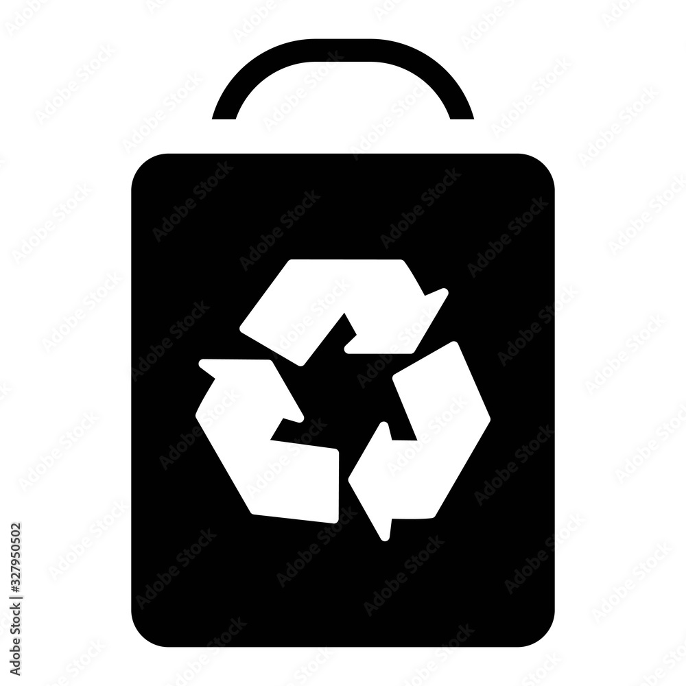 Trash can, recycle bin symbol icon. Ecology concept. Trash can, recycle bin symbol icon. Ecology concept.