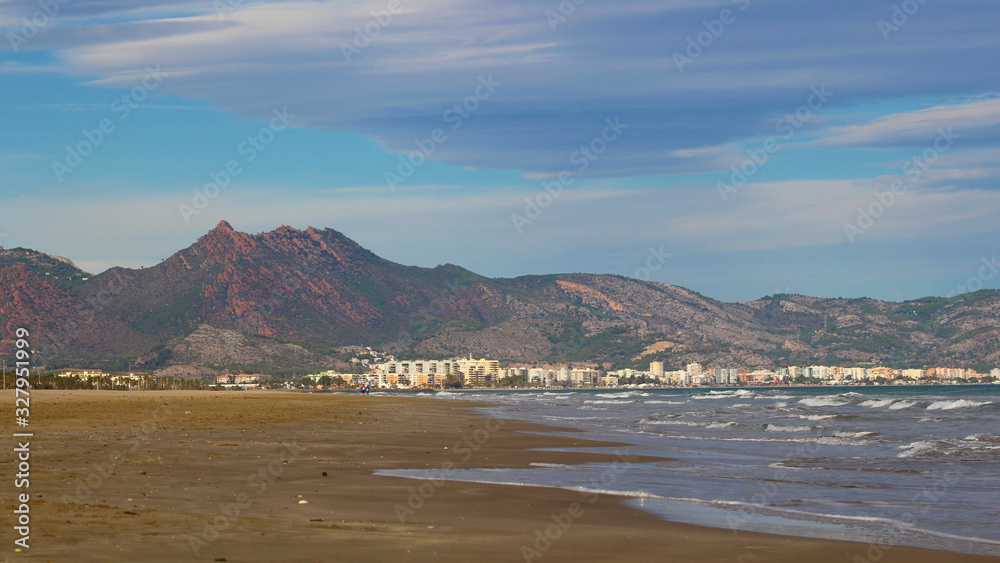 Fototapeta premium Playa del Grao, Castellón, España