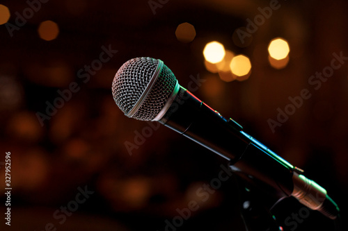 microphone on stage