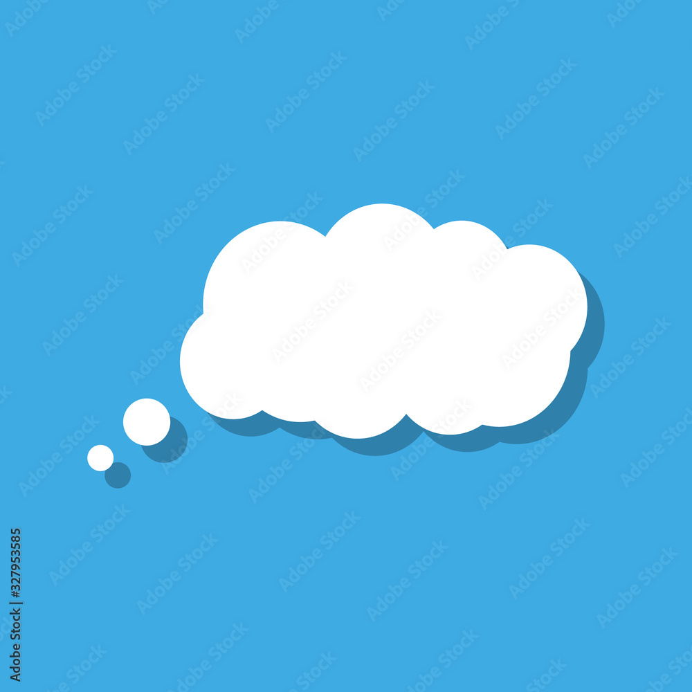 Abstract paper speech bubble on light blue background. Vector eps10 illustration Abstract paper speech bubble on light blue background. Vector eps10 illustration