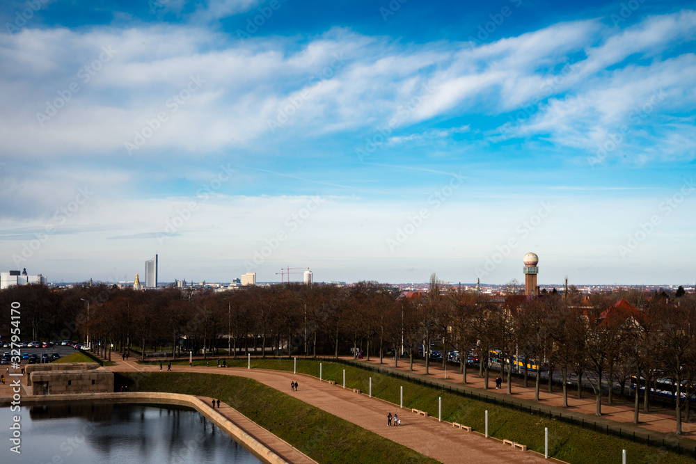 Sicht über Leipzig vom Völkerschlachtdenkmal 1