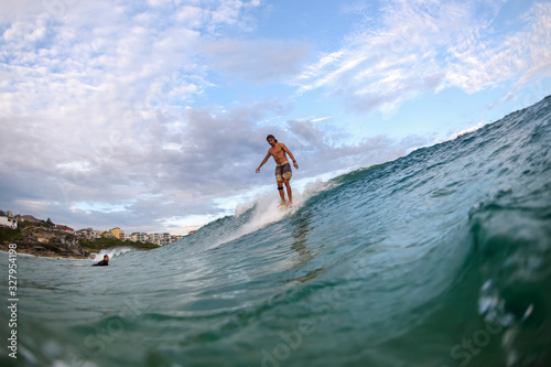 Young surfer at Tamarama Beach, Sydney Australia