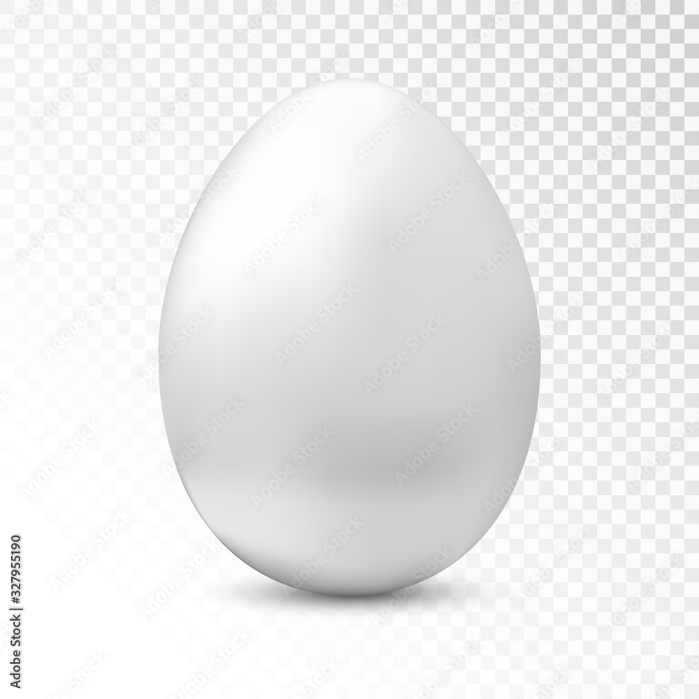 White egg isolated on transparent background. Vector illustration. White egg isolated on transparent background. Vector illustration.