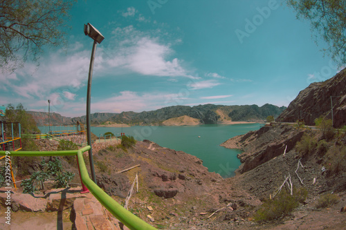hiking trail in mountains