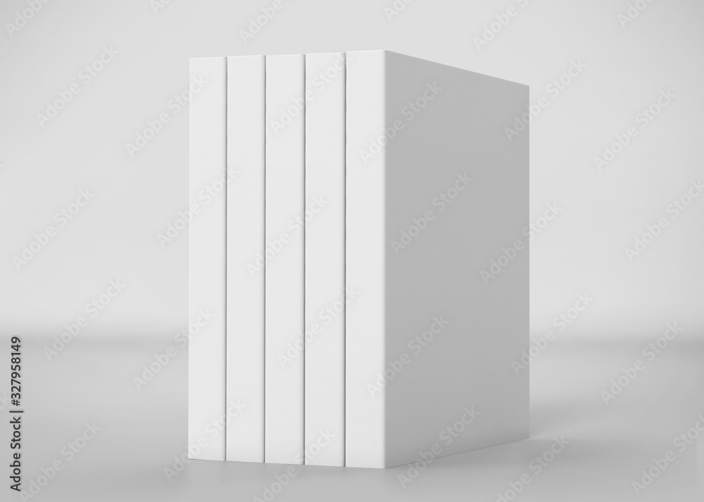 White Soft Cover Square Book Mockup, Blank notebook, 3d rendering isolated on light gray background, ready for your design White Soft Cover Square Book Mockup, Blank notebook, 3d rendering isolated on light gray background, ready for your design
