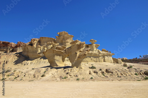 Erosiones de Bolnuevo  Mazarr  n  Murcia  Espa  a