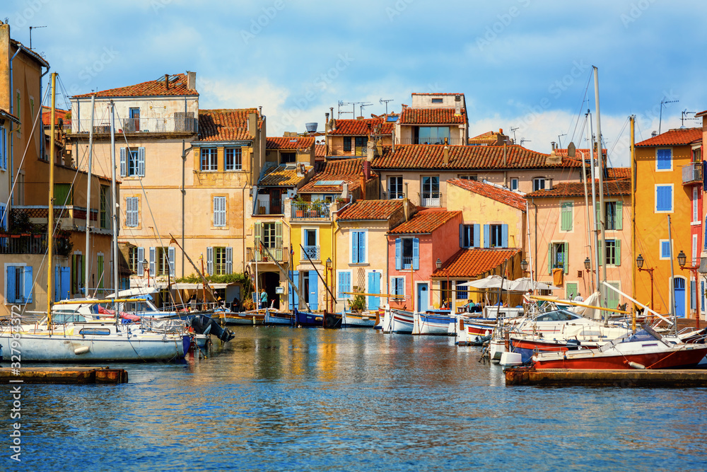 Small harbour in Martigues city, Provence, France