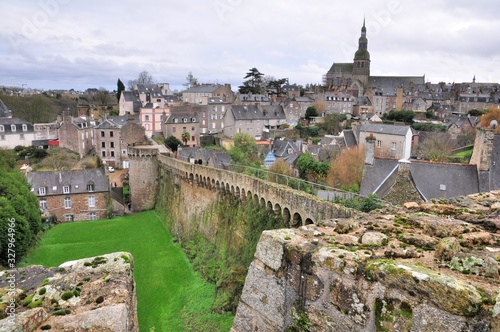 Fotografie, Obraz The beautiful city of Dinan in Brittany. France