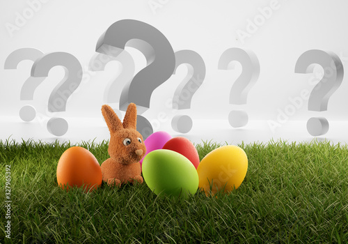 a small young cute Easter b...