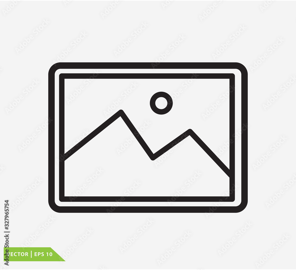 Picture image icon vector logo design template Picture image icon vector logo design template