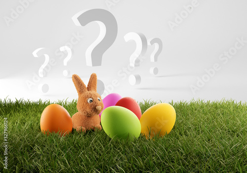 a small young cute Easter b...